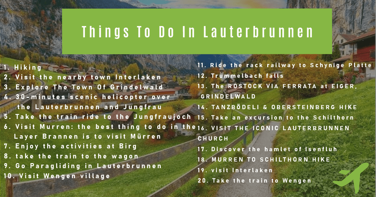 Things To Do In Lauterbrunnen - 20 Best Things