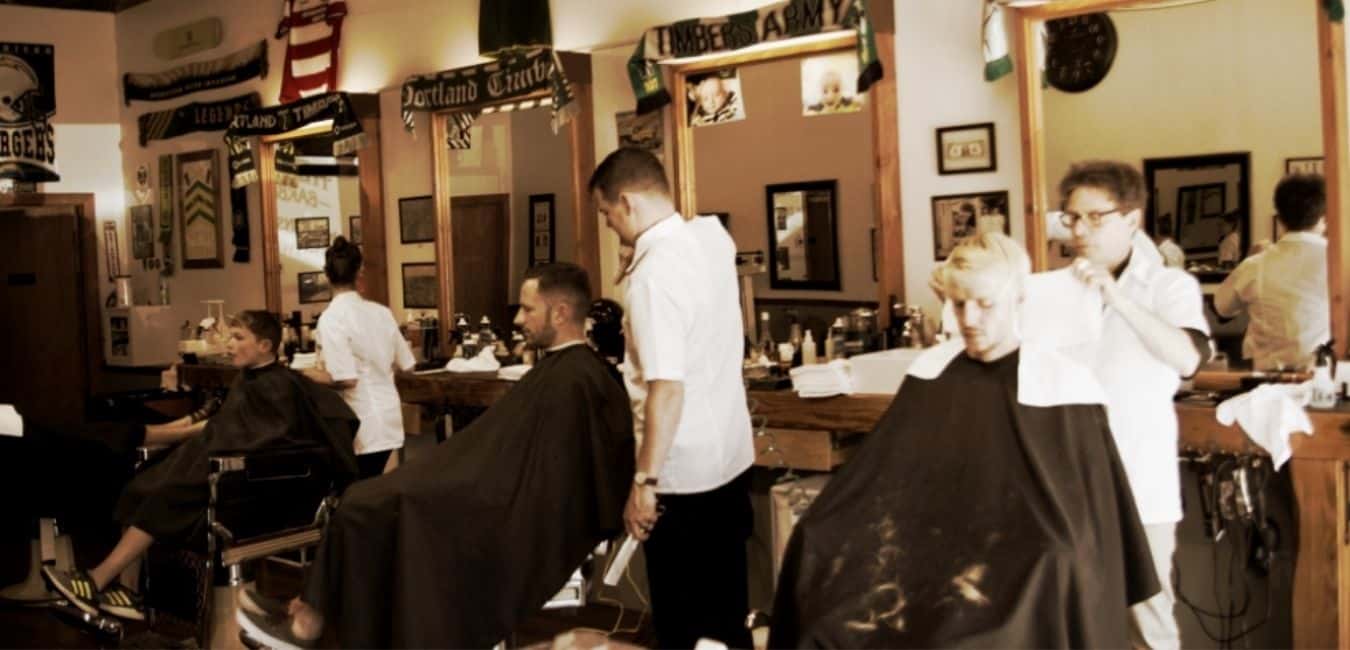 Cloak & Dagger Barber Co. Portland's Premier Barbershop and Shave Parlor.  We offer traditional and modern mens haircuts